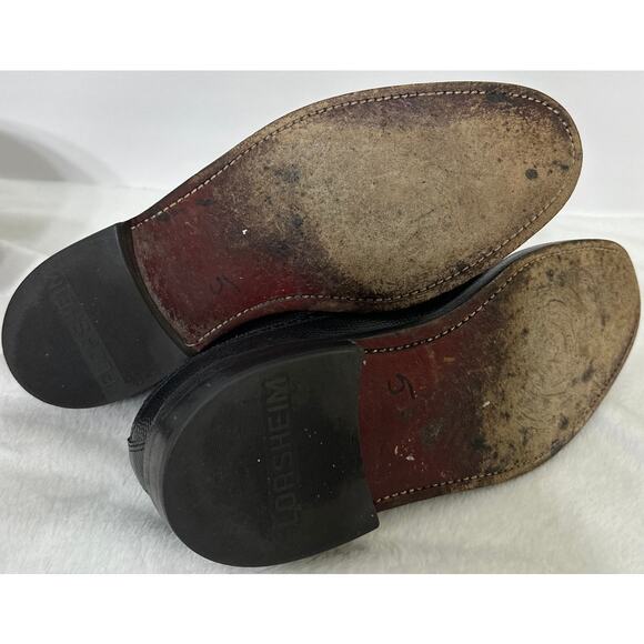 FLORSHEIM Black Leather Wingtip Oxford Shoe Sz 9 D - Picture 8 of 8